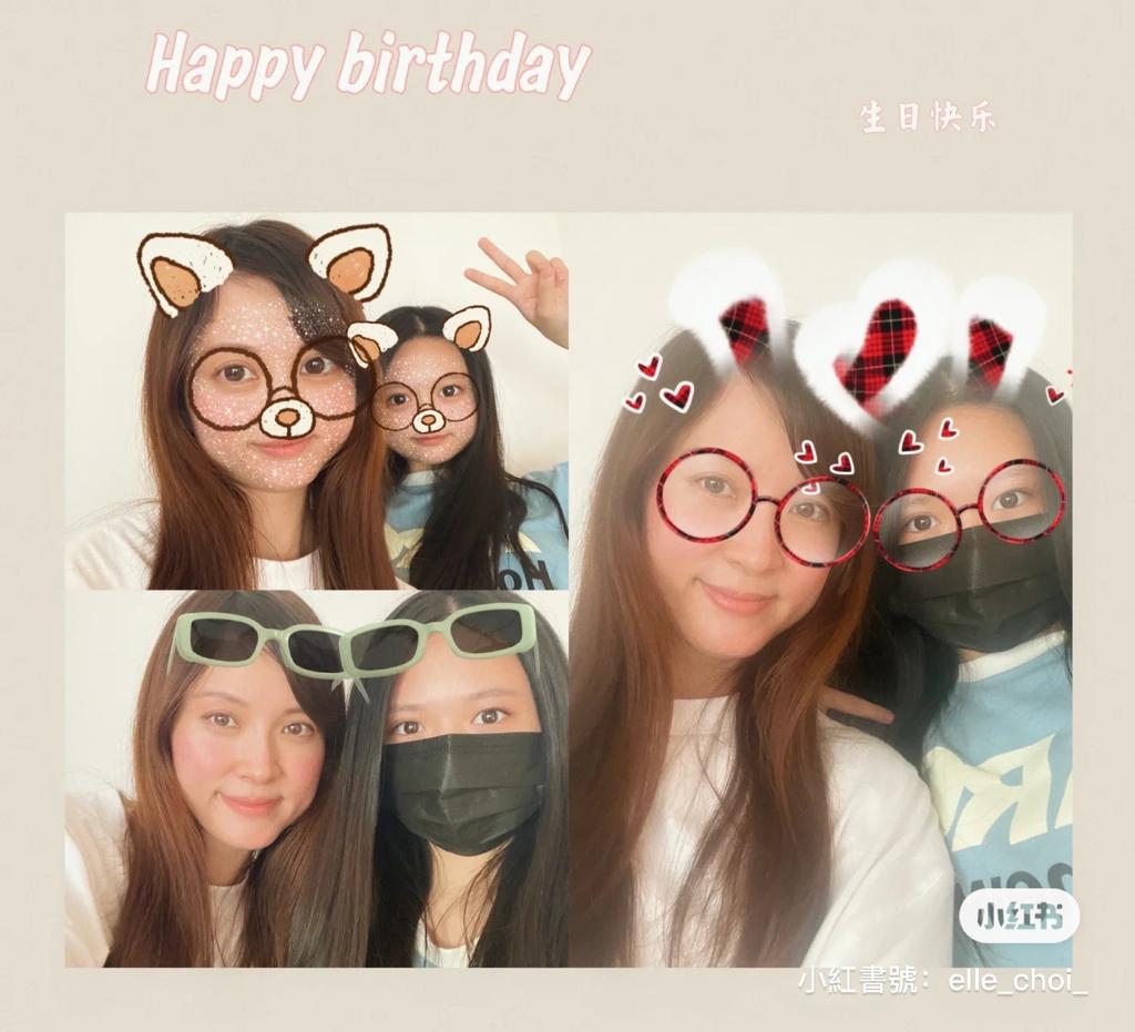 小雪與女兒近照。